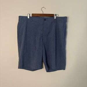 Ben Hogan Men’s Golf Shorts Heather Blue 42 Lightweight Work Casual Travel